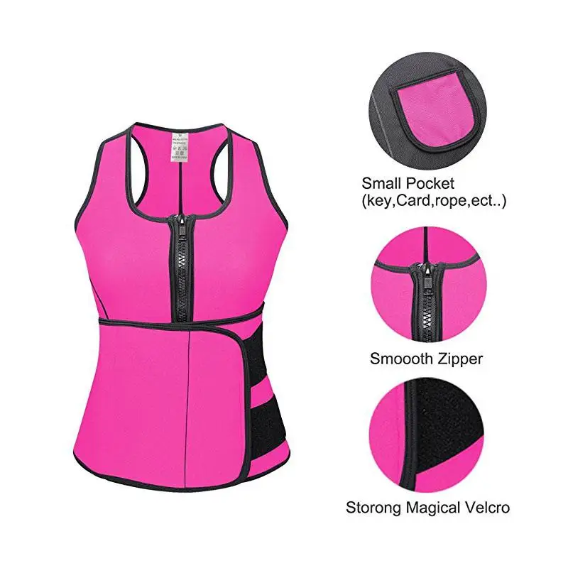Neoprene Sauna Waist Trainer Vest Hot Shaper Summer Workout Shaperwear Slimming Adjustable Sweat Belt Fajas Body Shaper
Neoprene Sauna Waist Trainer Vest Hot Shaper Summer Workout Shaperwear Slimming Adjustable Sweat Belt Fajas Body Shaper