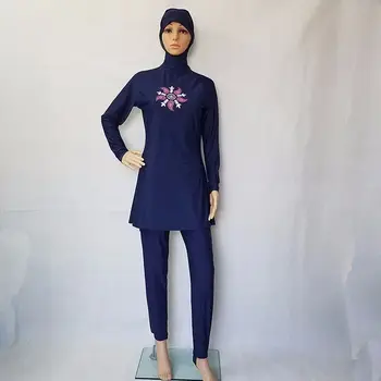 Plus Size Muslim Swimwear Women Full Coverage Islam High Quality Blue Swimsuit Arab Beach Wear costume da bagno musulmano
Plus Size Muslim Swimwear Women Full Coverage Islam High Quality Blue Swimsuit Arab Beach Wear costume da bagno musulmano