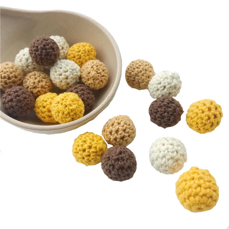 Crochet Beads Can Chew Beads 20mm 10pcs DIY Teething Necklace Pacifier Chains Accessories Wooden Teether Baby Teether
Crochet Beads Can Chew Beads 20mm 10pcs DIY Teething Necklace Pacifier Chains Accessories Wooden Teether Baby Teether