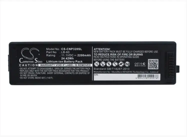 Аккумулятор Cameron Sino 2200 мАч для CANON LK-62 PIXMA i260 i320 iP100 min 2446B003 K30274 LB-60 QK1-2505-DB01-05
Аккумулятор Cameron Sino 2200 мАч для CANON LK-62 PIXMA i260 i320 iP100 min 2446B003 K30274 LB-60 QK1-2505-DB01-05