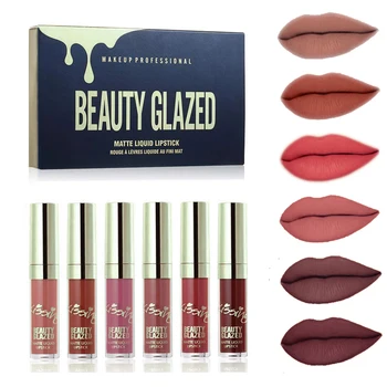 Matte Velvety Liquid Lipstick Beauty Glazed New Arrival 6pcs Lipgloss Waterproof Long Lasting Non-Stick Cup Lip Stick Set
Matte Velvety Liquid Lipstick Beauty Glazed New Arrival 6pcs Lipgloss Waterproof Long Lasting Non-Stick Cup Lip Stick Set
