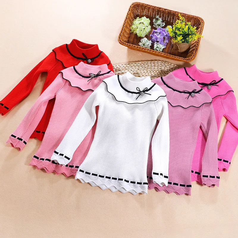 Fashion Kids Knitted Pullover Sweater Girl Autumn Winter Knitwear Striped Bow Princess Girls Sweaters Children Tops Base Shirt
Fashion Kids Knitted Pullover Sweater Girl Autumn Winter Knitwear Striped Bow Princess Girls Sweaters Children Tops Base Shirt