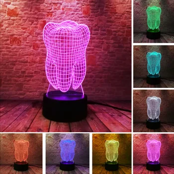 Luminaria 3D Illusion Lamp Dentist Gift LED Night Light Gradient Tooth Cute Desk Lamp 3D Lighting Fixture Home Indoor Lights
Luminaria 3D Illusion Lamp Dentist Gift LED Night Light Gradient Tooth Cute Desk Lamp 3D Lighting Fixture Home Indoor Lights