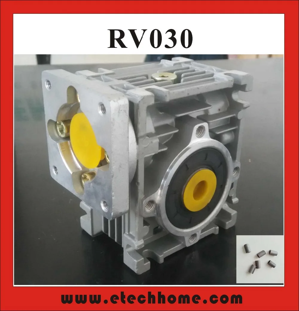 5:1 to 80:1 Worm Reducer RV030 Worm Gearbox Speed Reducer With Shaft Sleeve Adaptor for 8mm Input Shaft of Nema 23 Motor
5:1 to 80:1 Worm Reducer RV030 Worm Gearbox Speed Reducer With Shaft Sleeve Adaptor for 8mm Input Shaft of Nema 23 Motor