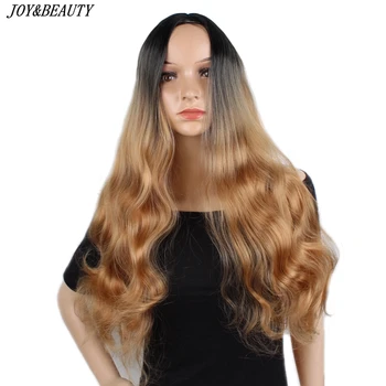 JOY&BEAUTY 24 Inch Ombre Brown Straight Long Synthetic Wigs For Women Gray Brown Golden Wigs 5 Color can be Cosplay Wigs 
JOY&BEAUTY 24 Inch Ombre Brown Straight Long Synthetic Wigs For Women Gray Brown Golden Wigs 5 Color can be Cosplay Wigs