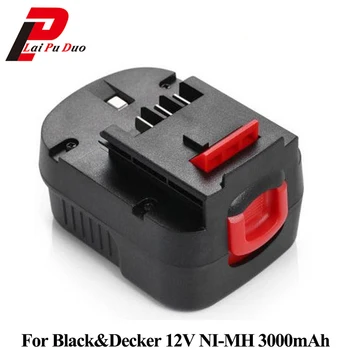 3.0Ah 12V Ni-MH Replacement Power Tool Battery for Black&Decker: FS120B,CP122K,A12,BD12PSK,FSB12,A12-XJ,HPB12,A12EX
3.0Ah 12V Ni-MH Replacement Power Tool Battery for Black&Decker: FS120B,CP122K,A12,BD12PSK,FSB12,A12-XJ,HPB12,A12EX