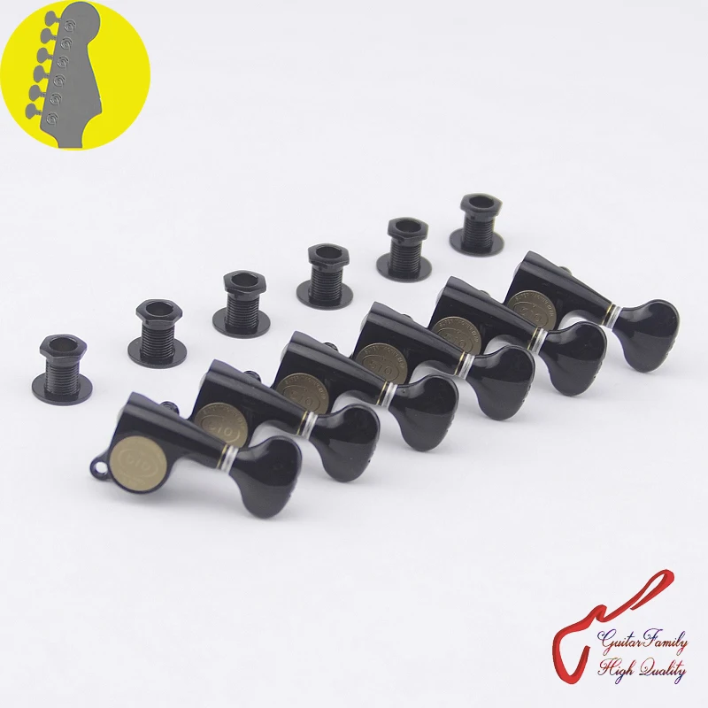 

1 Set Original Genuine 6 In-line GOTOH SGS510Z-S5 Guitar Machine Heads Tuners ( Black ) MADE IN JAPAN