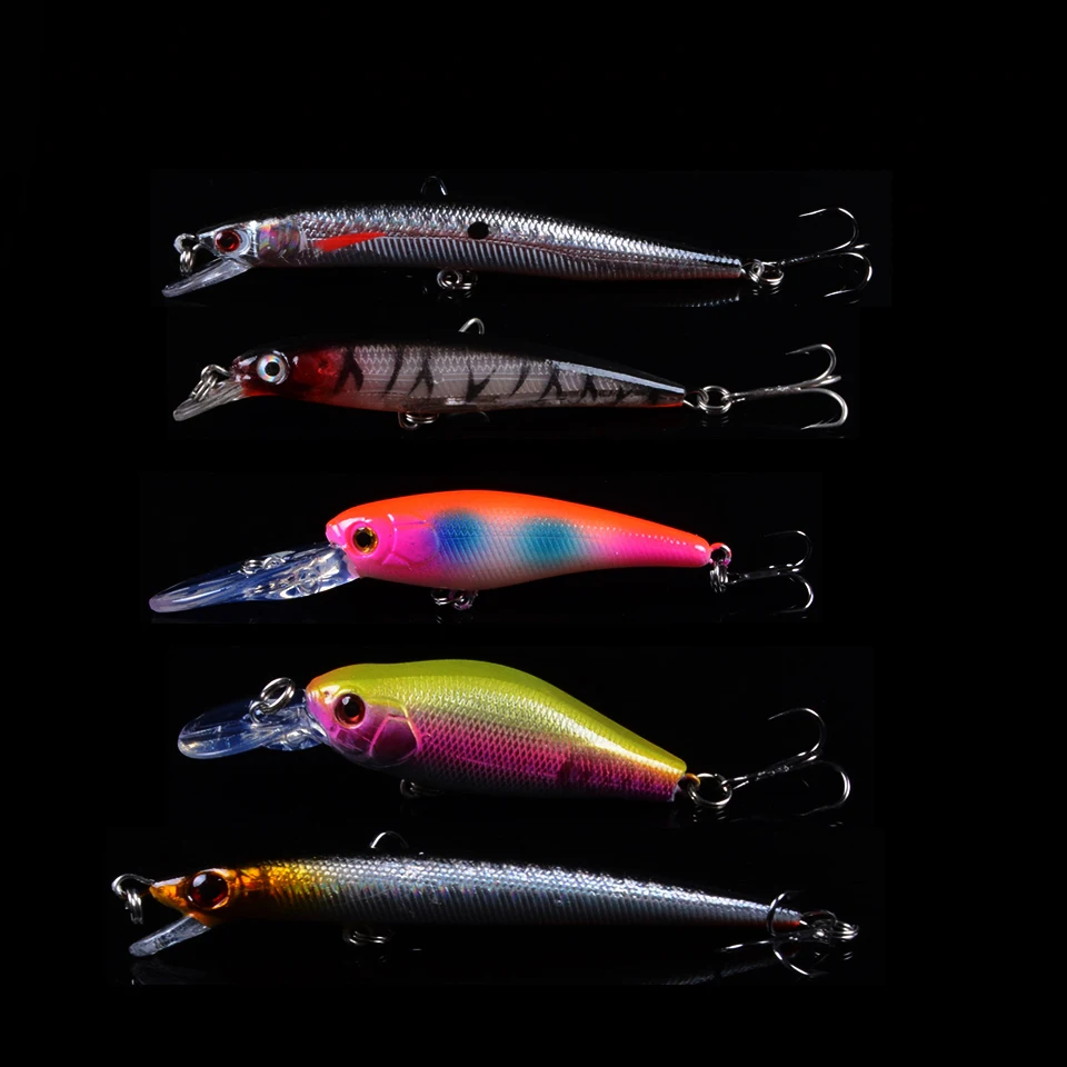 Wholesale Hot 5pcs/Lot Fishing Lures Set Mixed High Quality 5 Different Model Artificial Cankbait Fishing Tackle Pesca 3D Eyes
Wholesale Hot 5pcs/Lot Fishing Lures Set Mixed High Quality 5 Different Model Artificial Cankbait Fishing Tackle Pesca 3D Eyes