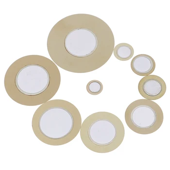 new 10pcs 12mm 15mm 18mm 20mm 27mm 31mm 35mm 41mm 50mm Piezo Elements Sounder Sensor Pad Round Trigger Drum Disc Copper
new 10pcs 12mm 15mm 18mm 20mm 27mm 31mm 35mm 41mm 50mm Piezo Elements Sounder Sensor Pad Round Trigger Drum Disc Copper