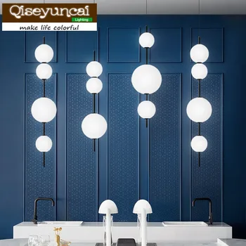 Qiseyuncai 2018 Modern restaurant glass LED fishing line chandelier simple personality creative cafe bar bar bedroom lamps
Qiseyuncai 2018 Modern restaurant glass LED fishing line chandelier simple personality creative cafe bar bar bedroom lamps