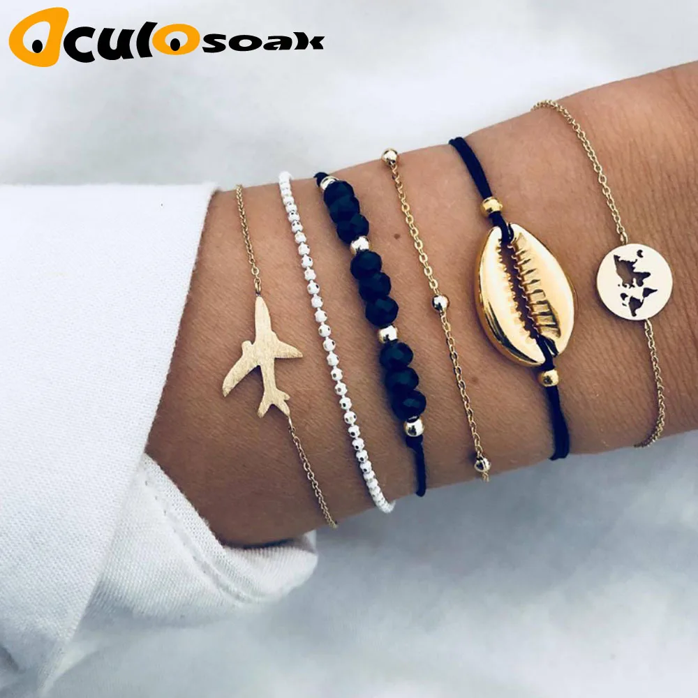 5pcs/Set Bohemian Shell Moon Bracelet Set Fashion Pop Bracelet Women's Gift Vintage Bracelet Party 2019
5pcs/Set Bohemian Shell Moon Bracelet Set Fashion Pop Bracelet Women's Gift Vintage Bracelet Party 2019