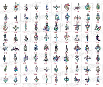Wholesale Mixed Styles 100pcs Rainbow Colored Pearl Cages Pendants Colorful Alloy Locket Pearl Cage Over 200 Styles RPC1
Wholesale Mixed Styles 100pcs Rainbow Colored Pearl Cages Pendants Colorful Alloy Locket Pearl Cage Over 200 Styles RPC1