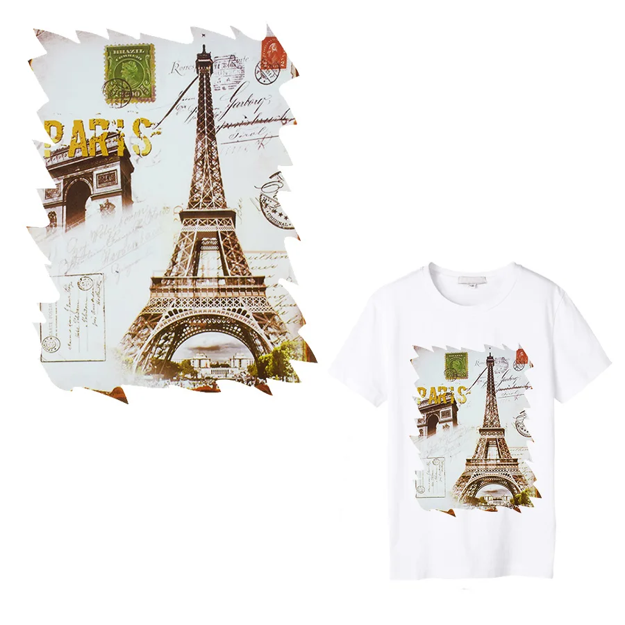 1PCS Paris Old Style Iron on Transfers Patches for Clothing Bag Accessory Patch Thermal Heat Transfer Sticker for Girl t-shirt
1PCS Paris Old Style Iron on Transfers Patches for Clothing Bag Accessory Patch Thermal Heat Transfer Sticker for Girl t-shirt