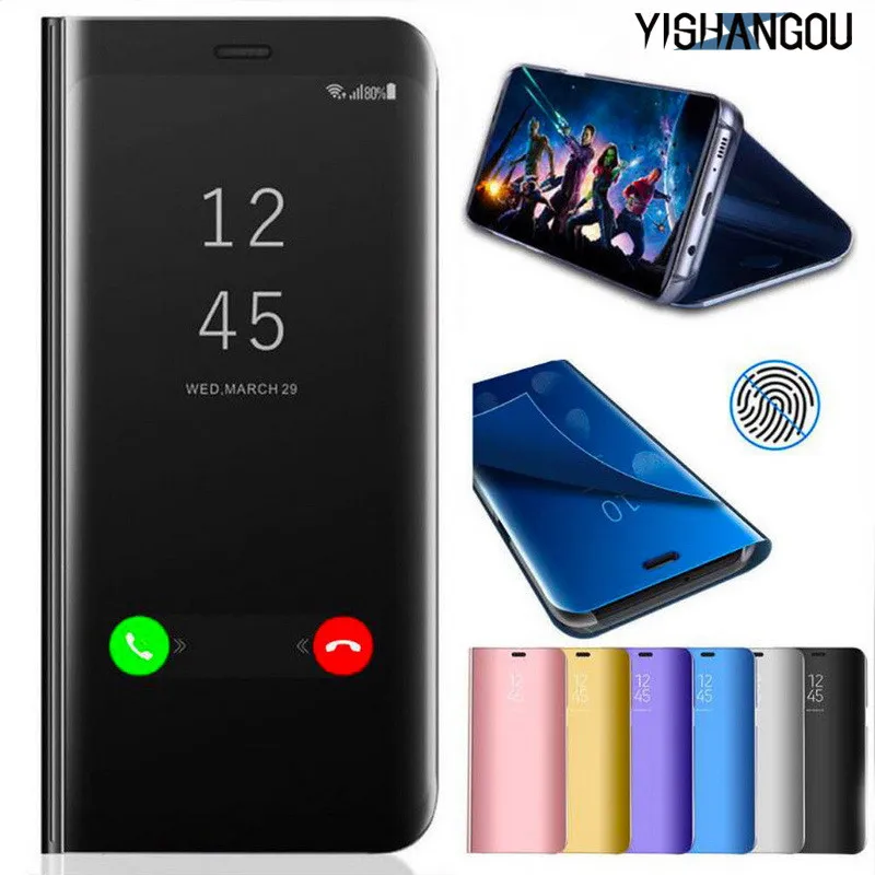 YISHANGOU Luxury Plating Mirror View Case For Samsung S10 Lite Note 8 9 S7 Edge S9 S8 Plus A7 A9 A6 A8 2018 J4 J6 J8 J5 J7 Shell
YISHANGOU Luxury Plating Mirror View Case For Samsung S10 Lite Note 8 9 S7 Edge S9 S8 Plus A7 A9 A6 A8 2018 J4 J6 J8 J5 J7 Shell