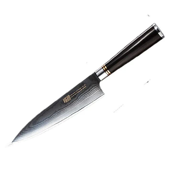 Findking Ebony Wood Handle 8 inch Damascus Steel Kitchen Knife 67 Layer VG10 Damascus Chef Knife Japanese Utility Cooking Knife
Findking Ebony Wood Handle 8 inch Damascus Steel Kitchen Knife 67 Layer VG10 Damascus Chef Knife Japanese Utility Cooking Knife