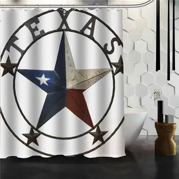Modern simple and popular retro New texas star Bath Curtain Custom Polyester Fabric Shower Curtain Print
Modern simple and popular retro New texas star Bath Curtain Custom Polyester Fabric Shower Curtain Print