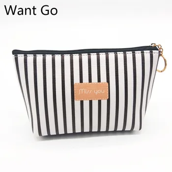 Want Go Fashion Pu Leather Women Cosmetic Bag Portable Zipper Striped Makeup Bag Waterproof Toiletry Storage Bag Neceser Mujer
Want Go Fashion Pu Leather Women Cosmetic Bag Portable Zipper Striped Makeup Bag Waterproof Toiletry Storage Bag Neceser Mujer