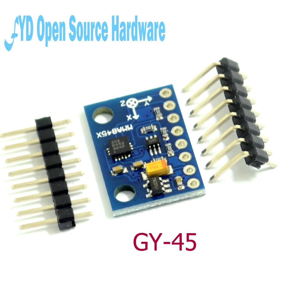 1pcs GY-45 MMA8452 Module Digital Triaxial Accelerometer High-precision Inclination Module
1pcs GY-45 MMA8452 Module Digital Triaxial Accelerometer High-precision Inclination Module