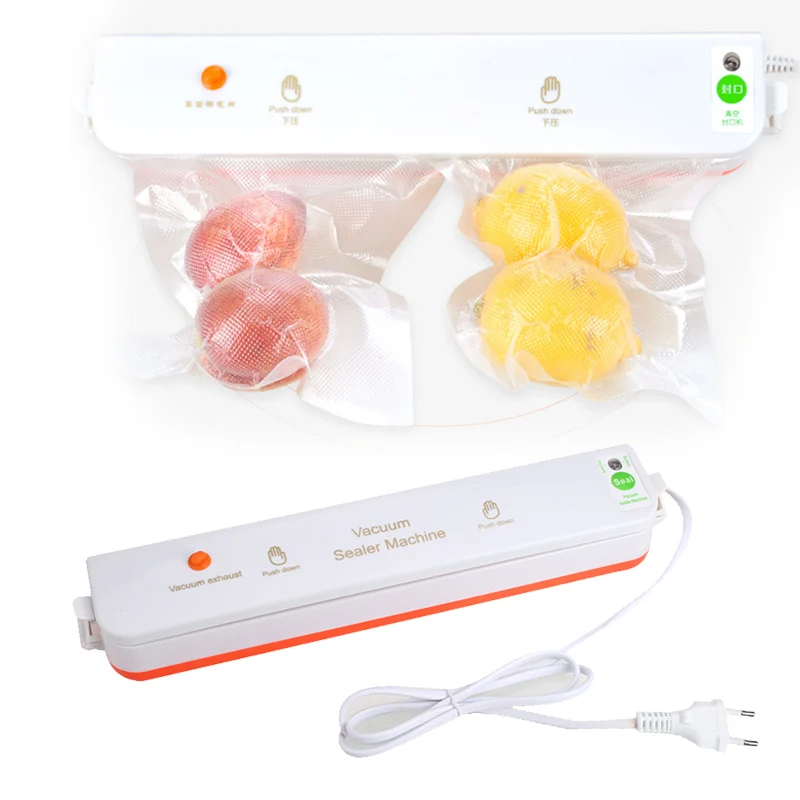 Household Food Vacuum Sealer Packaging Machine Film Sealer Vacuum Packer Including 10Pcs Vacuum Bags
Household Food Vacuum Sealer Packaging Machine Film Sealer Vacuum Packer Including 10Pcs Vacuum Bags