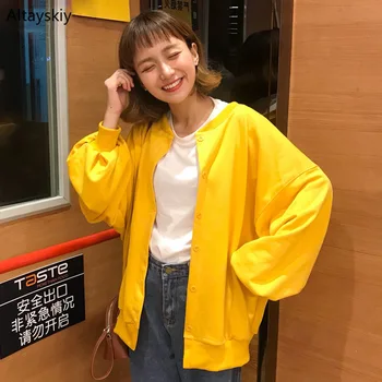 Jackets Women O-Neck Single Breasted Solid Simple All-match Lantern Sleeve Kawaii Korean Jacket Womens Soft Daily Lovely Coats
Jackets Women O-Neck Single Breasted Solid Simple All-match Lantern Sleeve Kawaii Korean Jacket Womens Soft Daily Lovely Coats