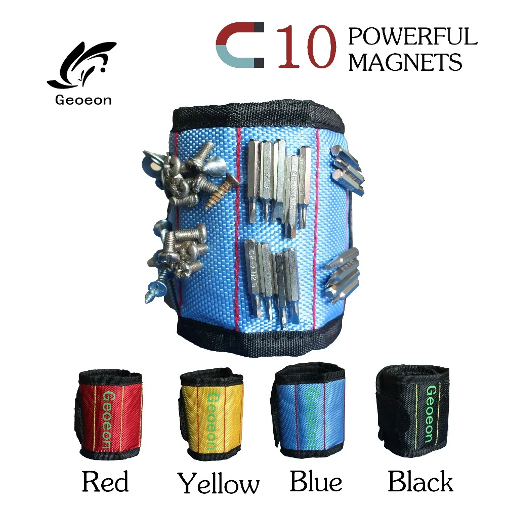 Geoeon Magnetic Wristband Tool bag 10pcs Strong Magnets Hand Bracelet Pouch Bag Electrician Tool Bag For Holding Screws D28
Geoeon Magnetic Wristband Tool bag 10pcs Strong Magnets Hand Bracelet Pouch Bag Electrician Tool Bag For Holding Screws D28