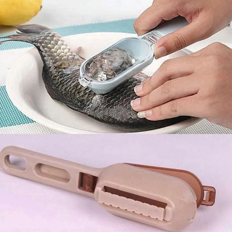 1pc Plastic-handled Scraper Kitchenware Fish Scale Stripping Tool Peeler/Remover/Knife Sashimi Accessories Fish Cooking Promoter
1pc Plastic-handled Scraper Kitchenware Fish Scale Stripping Tool Peeler/Remover/Knife Sashimi Accessories Fish Cooking Promoter