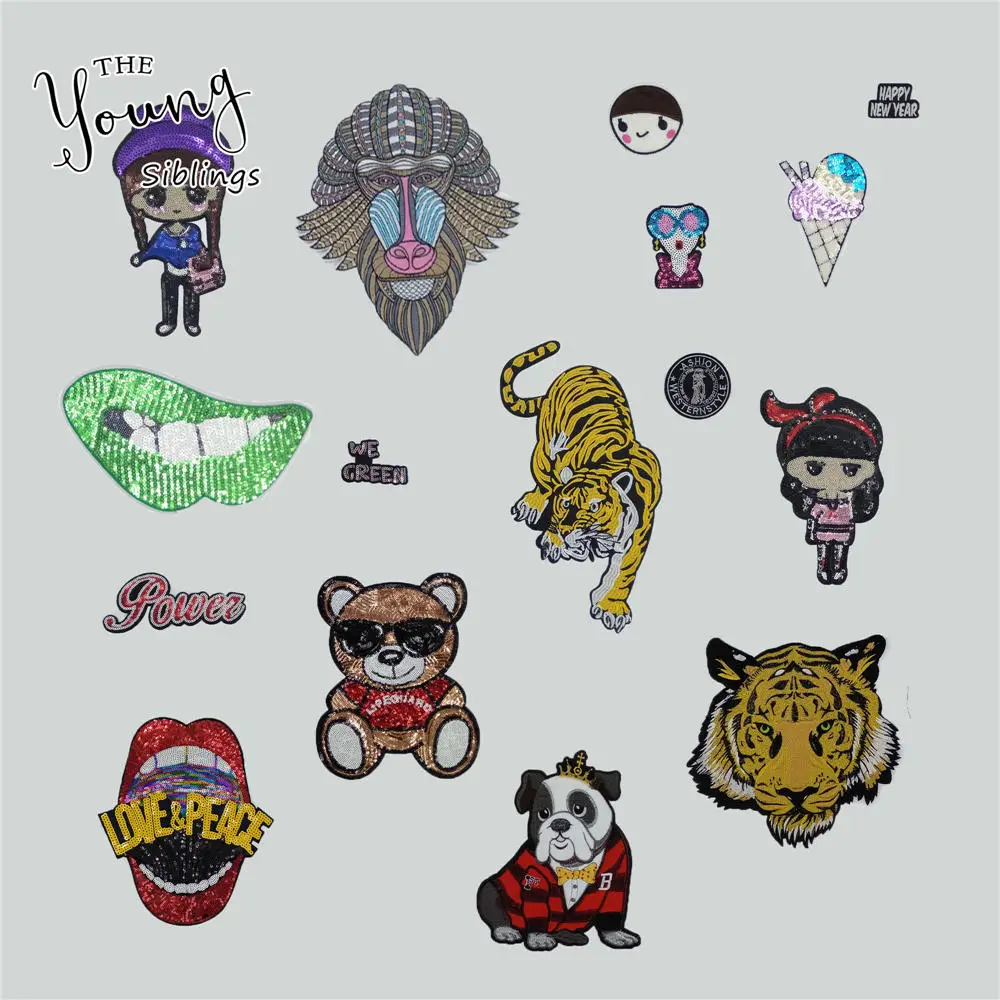 Fashion style Iron on patch DIY Embroidery Applique Sewing Hot melt adhesive Sequins Badges Clothing Accessories C6589-C6604
Fashion style Iron on patch DIY Embroidery Applique Sewing Hot melt adhesive Sequins Badges Clothing Accessories C6589-C6604