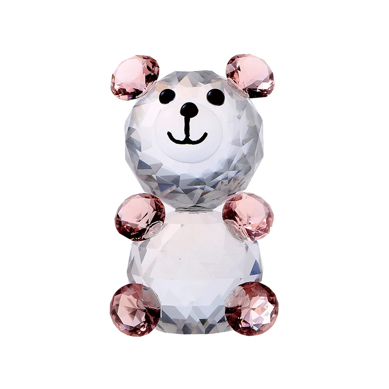H&D Pink 3D Little Bear Crystal Figurine Art Glass Animal Paperweight Ornament Collectible Xmas Gift Home Wedding Decoration
H&D Pink 3D Little Bear Crystal Figurine Art Glass Animal Paperweight Ornament Collectible Xmas Gift Home Wedding Decoration