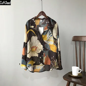 Cultiseed Women Vintage Floral Print Shirts Blouses Ladies Spring Autumn Long Sleeve Shirts Female Casual Chiffon Shirt Top
Cultiseed Women Vintage Floral Print Shirts Blouses Ladies Spring Autumn Long Sleeve Shirts Female Casual Chiffon Shirt Top