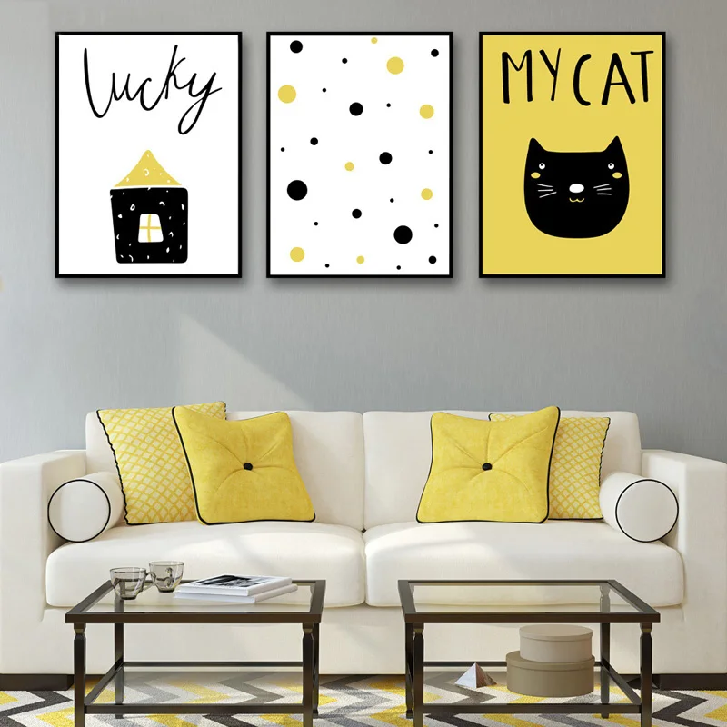 Canvas Wall Pictures Modern Cartoon Hut Yellow Cat Children Room Home Decoration Hand Draw Animals Art Print Painting Posters
Canvas Wall Pictures Modern Cartoon Hut Yellow Cat Children Room Home Decoration Hand Draw Animals Art Print Painting Posters