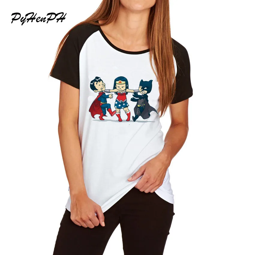 2018 New Wonder Woman Cartoon T-shirt Funny Superman Print Short Sleeve Tee Shirt Female Cool Summer Lady Tees Tops Blusa
2018 New Wonder Woman Cartoon T-shirt Funny Superman Print Short Sleeve Tee Shirt Female Cool Summer Lady Tees Tops Blusa