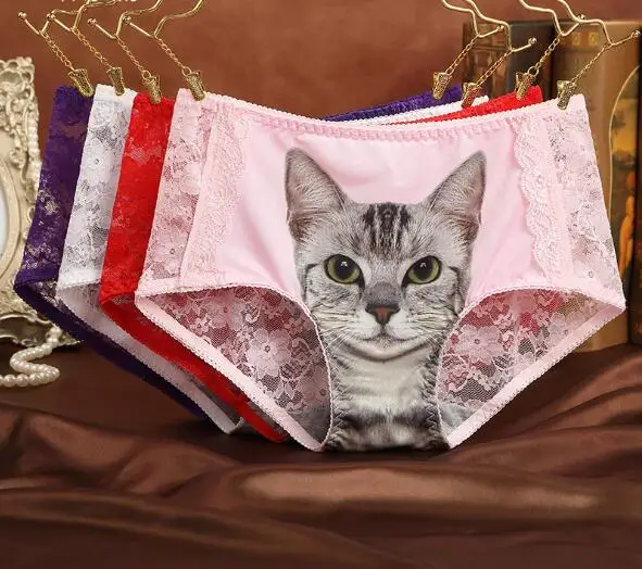 5Pcs women Comfortable Cotton 3D cats pattern kitten ladies sexy panties women's underwear SM939
5Pcs women Comfortable Cotton 3D cats pattern kitten ladies sexy panties women's underwear SM939