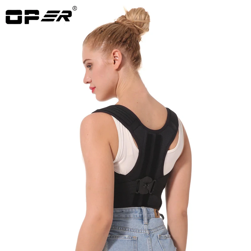 OPER adjustable Shoulder back belt posture corrector back support brace Posture belt Back Brace rectify health care CO-96  (6)