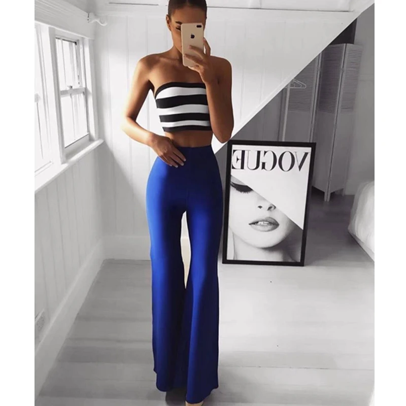 New Arrival Blue Elegant Bandage Jumpsuit Two Pieces Set Patchwork 2018 Sexy Strapless Backless Evening Party Night Out Jumpsuit
New Arrival Blue Elegant Bandage Jumpsuit Two Pieces Set Patchwork 2018 Sexy Strapless Backless Evening Party Night Out Jumpsuit