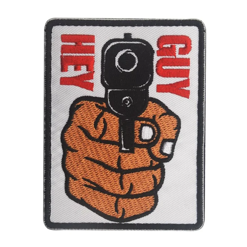 1pc Badge Embroidery DIY Apparel Armband Clothes Backpack Hat Patch shooting pistol hand pattern badge
1pc Badge Embroidery DIY Apparel Armband Clothes Backpack Hat Patch shooting pistol hand pattern badge