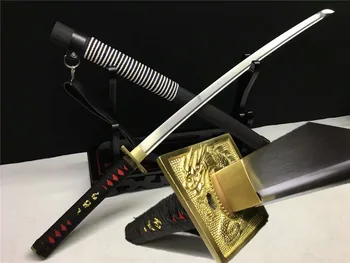 High Quality Japanese Sword Katana Spring Steel Sharp Blade Wood Sheath With Strap
High Quality Japanese Sword Katana Spring Steel Sharp Blade Wood Sheath With Strap