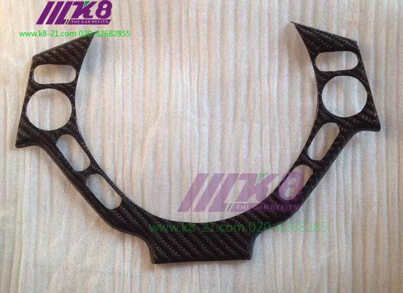 Carbon fiber steering wheel cover for Nissan R35