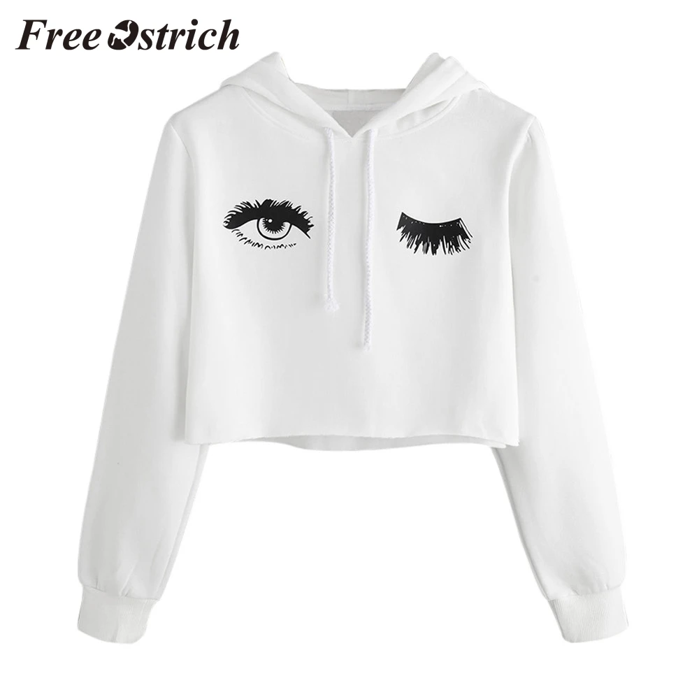 Free Ostrich Hooded Womens Hoodie Eye Printed Sweatshirt Long Sleeve Pullover Tops Blouse Fashion White Short Sweate
Free Ostrich Hooded Womens Hoodie Eye Printed Sweatshirt Long Sleeve Pullover Tops Blouse Fashion White Short Sweate
