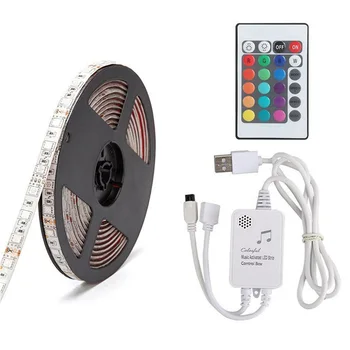 Led Strip Lights USB 2m RGB Music Control SMD5050 LEDs Tape Diode Ribbon Flexible LED Light Strip for Background Decoration
Led Strip Lights USB 2m RGB Music Control SMD5050 LEDs Tape Diode Ribbon Flexible LED Light Strip for Background Decoration