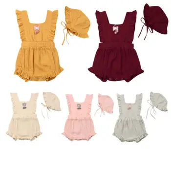 Emmababy Summer Newborn Baby Girl Cotton Ruffle Romper Bodysuit Hat Outfits Clothes 0-24M
Emmababy Summer Newborn Baby Girl Cotton Ruffle Romper Bodysuit Hat Outfits Clothes 0-24M