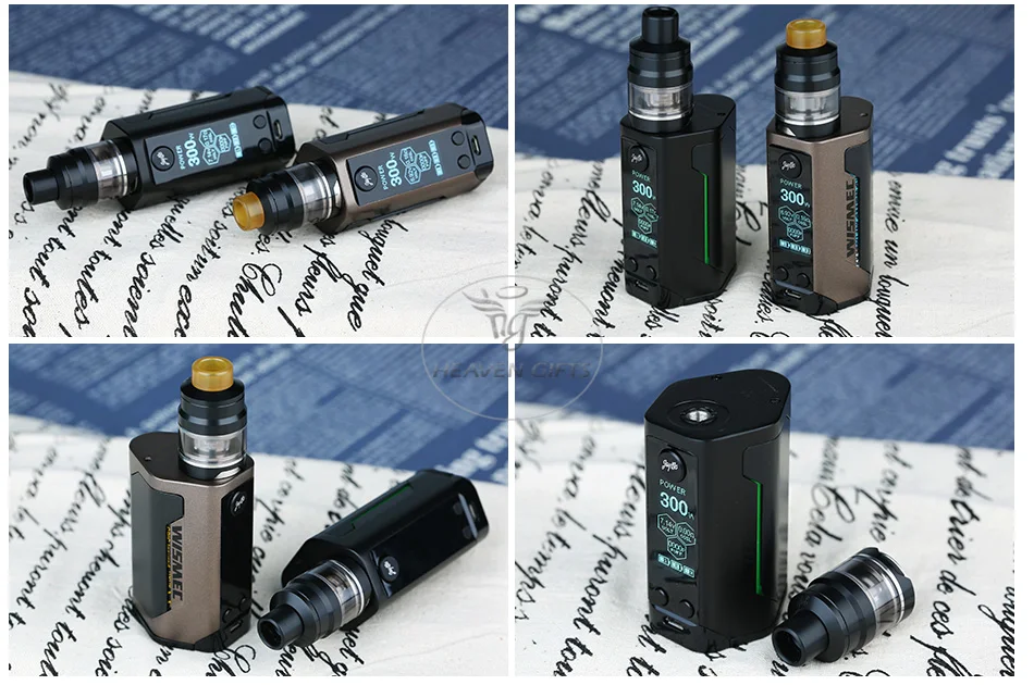 Original WISMEC Reuleaux RX GEN3 TC Kit 300W w/ Gnome Tank 2ml Huge Power 300W Wismec GEN3 TC Mod E-cig Vape Mod vs T-priv Kit