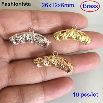 10 pcs Brass Bails Beads Hanger - Charms Pendant Dangle Holders - Raw Brass / Silver Pendant Connector Jewelry Making Supplies
10 pcs Brass Bails Beads Hanger - Charms Pendant Dangle Holders - Raw Brass / Silver Pendant Connector Jewelry Making Supplies