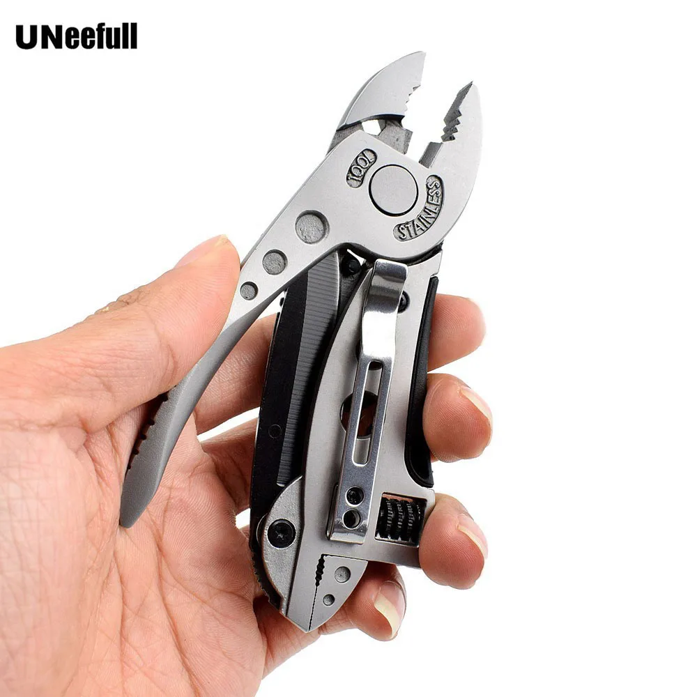 UNeefull Outdoor camping multi-purpose pliers multi-purpose Multi-tool Pliers Jaw Screwdriver Survival Tool Adjustable Wrench
UNeefull Outdoor camping multi-purpose pliers multi-purpose Multi-tool Pliers Jaw Screwdriver Survival Tool Adjustable Wrench