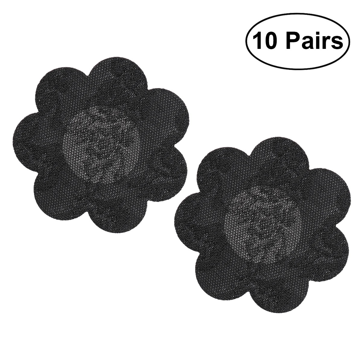 10 Pairs Satin Pasties Women Flower Pasties Disposable Nipple Covers