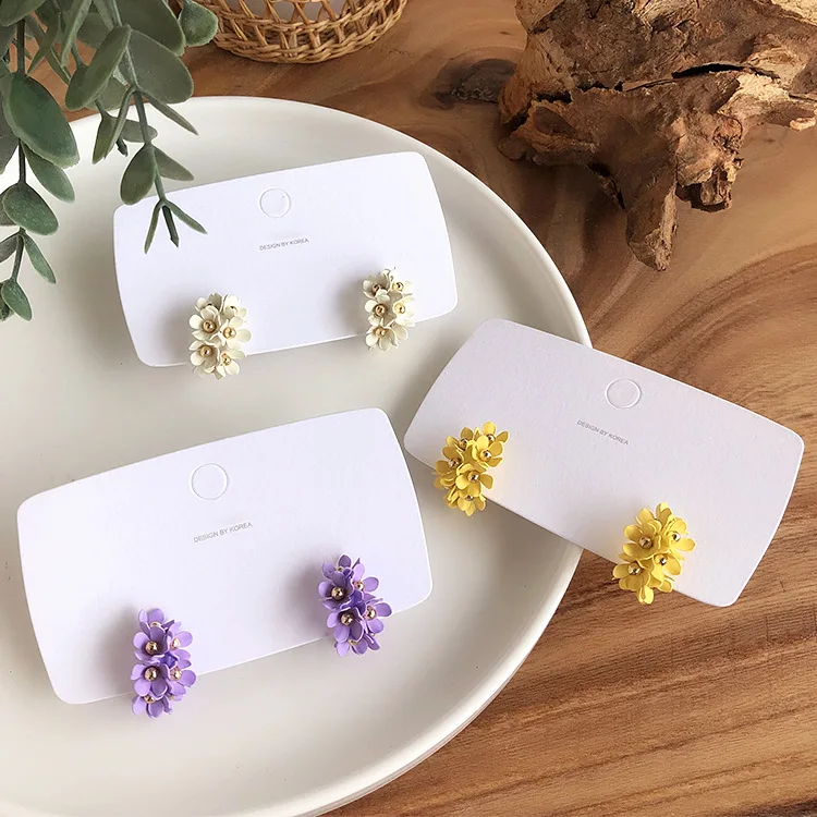 AOMU 2019 Spring Summer Korea Colorful Spray Paint Flower Small Stud Earrings for Women Boho Floral Beach Charm Jewelry Brincos
AOMU 2019 Spring Summer Korea Colorful Spray Paint Flower Small Stud Earrings for Women Boho Floral Beach Charm Jewelry Brincos