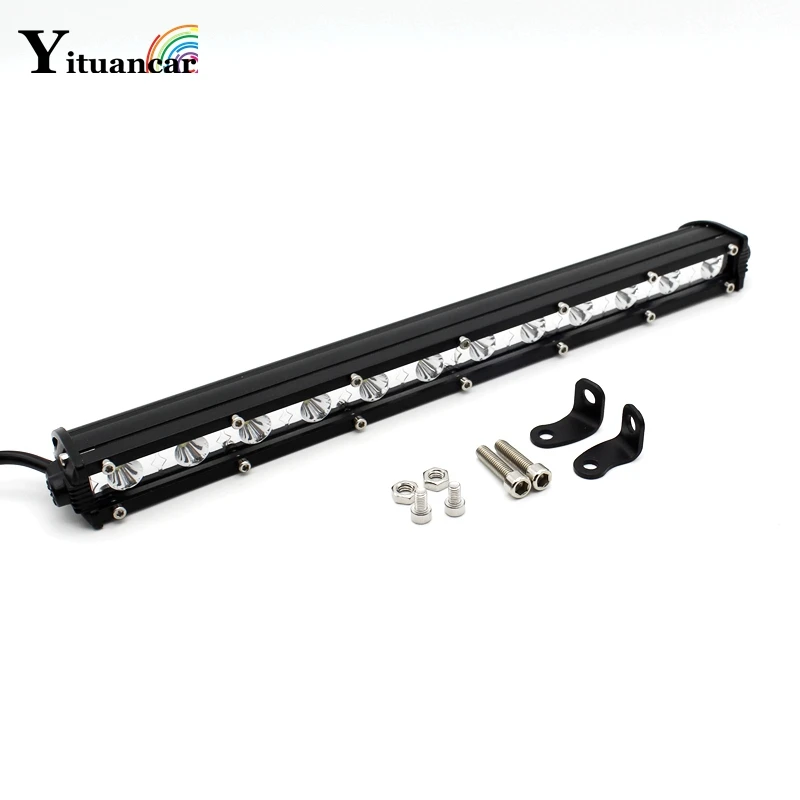 Yituancar 1Pcs/Set 14Inch 36W LED Work Light Bar IP67 Driving Vehicle Offroad Truck 4WD ATV SUV Spot Flood DC10-30V Car Lighting |