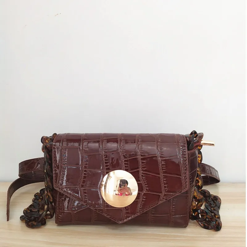 Caker 2019 Women PU Leather Waist Bags Fanny Alligator Shinning Waist Pack Chest Bags Black Brown Belt Chain Chest Bags
Caker 2019 Women PU Leather Waist Bags Fanny Alligator Shinning Waist Pack Chest Bags Black Brown Belt Chain Chest Bags