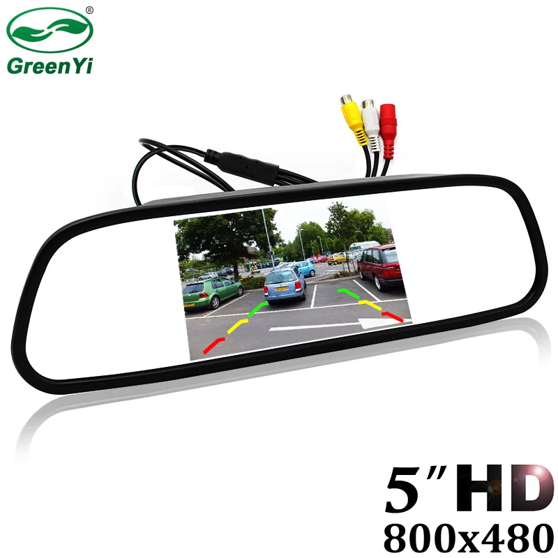 GreenYi 5" Digital Color TFT 800*480 LCD Car Parking Mirror Monitor 2 Video Input For Rear view Camera Parking Assistance System
GreenYi 5" Digital Color TFT 800*480 LCD Car Parking Mirror Monitor 2 Video Input For Rear view Camera Parking Assistance System