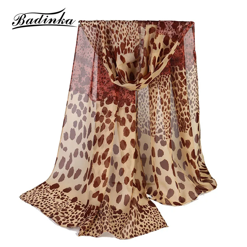 Badinka 2019 New Summer Cooling Long Vintage Leopard Printed Chiffon Scarf Ponchos Women Panter Sjaaltje Luipaard Scarves Shawls
Badinka 2019 New Summer Cooling Long Vintage Leopard Printed Chiffon Scarf Ponchos Women Panter Sjaaltje Luipaard Scarves Shawls