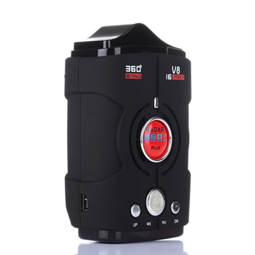 

Multi Function Car Radar Detector V8 360 Degree Bilingual Voice Warning Laser Alarm 16-Band LED Display Tools